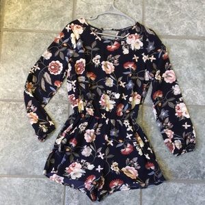 Floral Print Romper